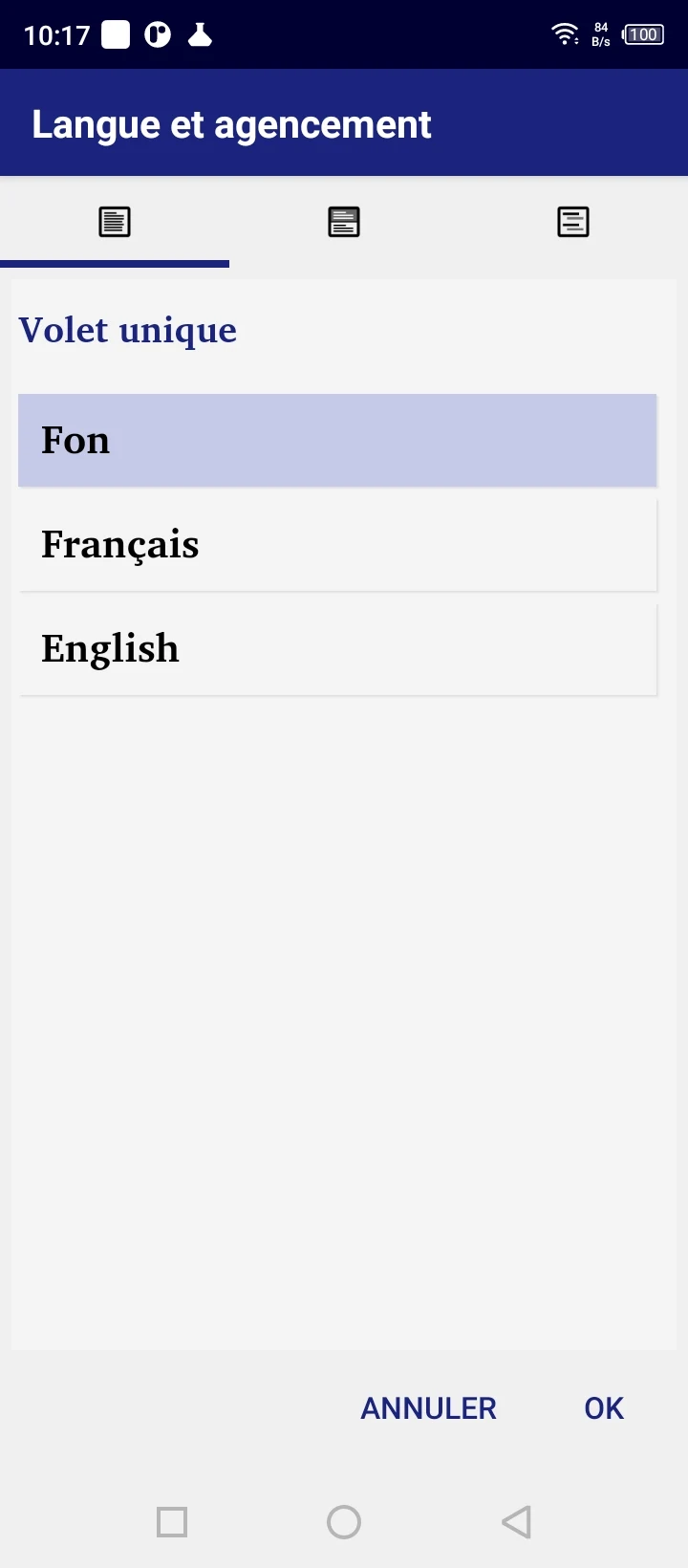 Fon Bible offline screenshot