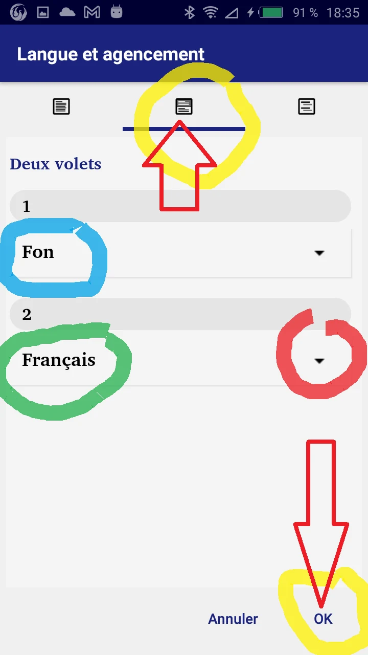 Fon Bible offline screenshot