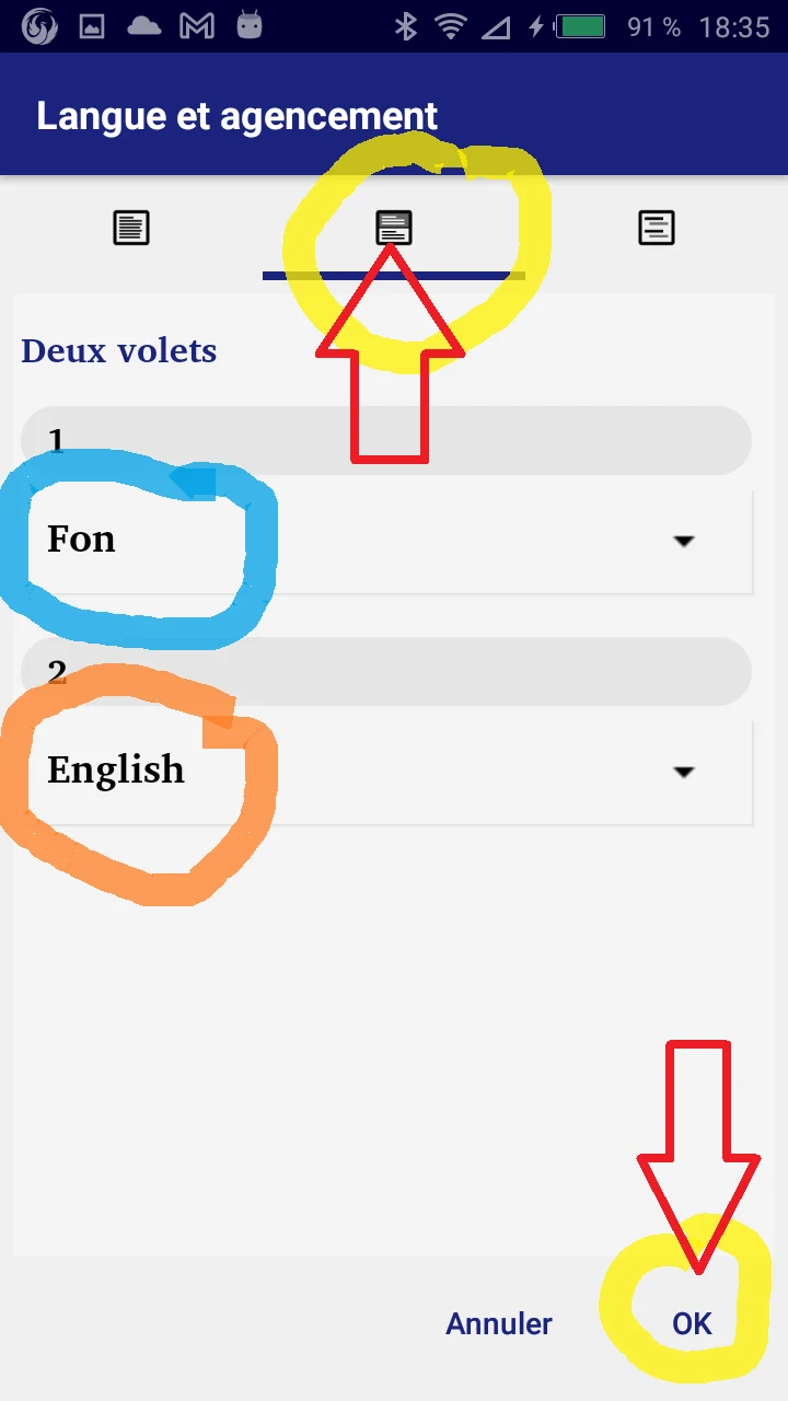Fon Bible offline screenshot