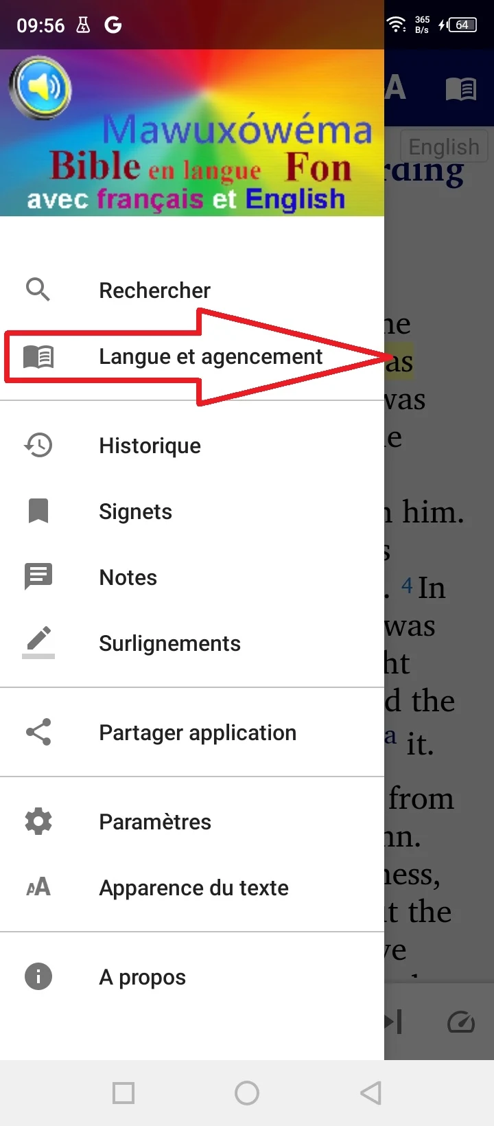 Fon Bible offline screenshot
